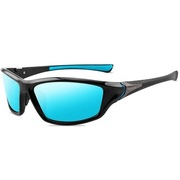 Okulary Sport POLARIZED BLUE - GREY UV+400 szaro-niebieskie tło 