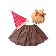 Szara błyszcząca spódniczka. Rozmiar 116cm.