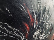 Oryginalny obraz strukturalny "After the fight" – 79x108 cm, unikat