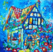 Kolorowy Dom – obraz akrylowy