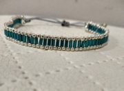 Bransoletka z koralików Toho i bugle 