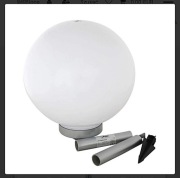 Solarna lampa kula mleczna do ogrodu  