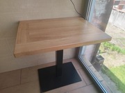 Stoły dębowe z metalową podstawą