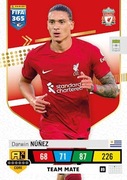 Darwin Nunez 89 Team Mate Karta PANINI FIFA 365 2023