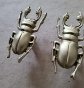 Uchwyty do szafki - żuki z mosiądza