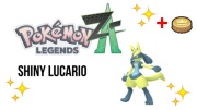 Pokemon Legends Z-A | Shiny Lucario + Gold Bottle Cap