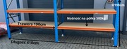 Regał magazynowy półkowy do kontenerów STOW H190cm G80cm trawers 190cm