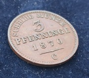 3 Pfennige 1870 C