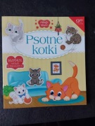 Książeczka za naklejkami Psotne Kotki