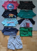 Zestaw ciuchów dla chłopca na 8/10 lat-koszulki+spodenki - Komplet