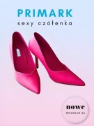 Różowe Czółenka Primark Obcas Sexy Buty Damskie