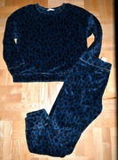 152^ m&s pluszowa ciepła piżama panterka L/XL