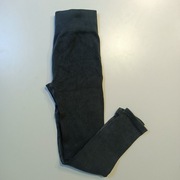 Getry prążkowane legginsy czarne XS