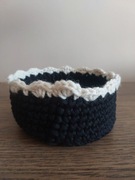 Koszyk czarny ze wzorkiem