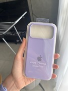 Case iPhone 17 Pro Max etui silikonowe nowe logo fioletowe plecki