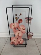 Świecznik na tealighty w stylu loft storczyk orchidea