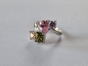 Srebrny pierścionek z cyrkoniami próba 925