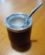 Kubek termiczny do yerba-mate w zestawie bombilla + pokrywka