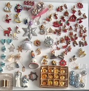 Zestaw ozdoby świąteczne choinkowe Boże Narodzenie Bombki 