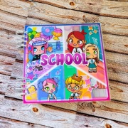 Książeczka na rzepy Toca Boca szkoła. Toca Life. Avatar 