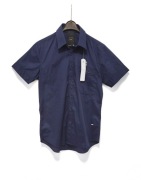 Męska Koszula Slim Krótki Rękaw Granatowa G-Star Raw |R. M