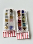 NOWY Zestaw brokatów folii do zdobienia paznokci