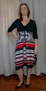 Sukienka Jacqueline Riu, czarna we wzory