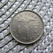 Belgia 1 Frank 1922r
