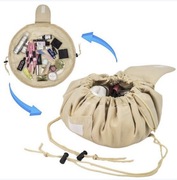 Beżowy - Leniwa kosmetyczka - Gold Beauty Bag