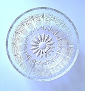 Kryształowa, duża misa z rozetkami na cukierki itp, Vintage, 22 cm.