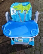 Beticco krzesełko fotelik do karmienia dziecka na kółkach Infanti