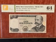 2 Bolivianos 1986 Boliwia