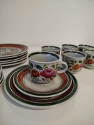 Stary zestaw kawowy na 6 osób. Porcelana