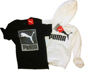 PUMA T-SHIRT i BLUZA ocieplana chłopięca rozmiar XS i 164 cm