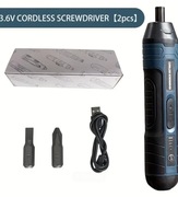 Wkrętak akumulatorowy śrubokręt elektryczny  3.7V Zestaw w pudełku 