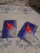 Dwie oryginalnie zapakowane kasety Philips.