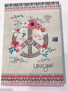 Brulion OXFORD Boho A5/96k kratka, okładka twarda laminowana