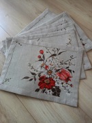 Lniane podkładki pod talerze 