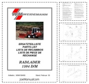 WEIDEMANN 1504 DM Wheel Loader Parts Catalog Katalog części