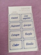 Naklejki dekoracyjne na przyprawy