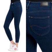Damskie Spodnie Lee Scarlett High Zip Dark Matter Jeansy L32BFGCL  26/31