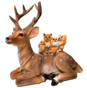 Figurka świąteczna JELEŃ i ZWIERZĘTA LEŚNE wiewiórka,sowa,lisek,zajączek