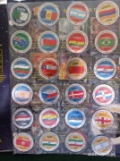 WSZYSTKIE 48/48 Flagi państwa STAR FOODS żetony z chipsów mr snaki tazo