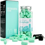 Miękkie Piankowe zatyczki do uszów Stopery 38dB 60 Par + Etui NOWE 323