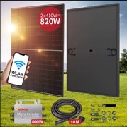 Mikro instalacja fotowoltaiczna 800W wraz z mikroinwerterem i okablowaniem 
