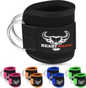 BEAST RAGE opaski na kostki trening piłkarski siłownię granatowe nowe 2 szt