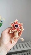 Demogorgon na szydełku, brelok, zawieszka handmade 