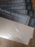 Karton ozdobny ICELAND brzoskwiniowy, A4,  220g/m2