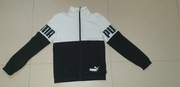 Bluza PUMA biało czarna rozm M 152 cm 11-12 lat