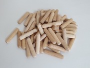 Kołki drewniane meblowe montażowe 6x30 mm, 100szt.